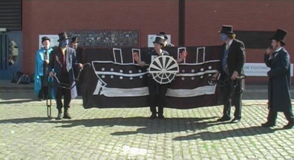 The fold-up Great Eastern from 'The Nine Lives of Isambard Kingdom Brunel'