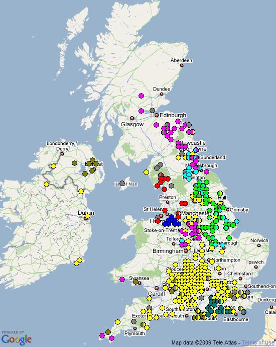 Folk Play Distribution Map: Actors' Names