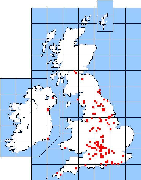 Folk Play Distribution Map: Plays and Locations Listed in E.K.Chambers (1933)