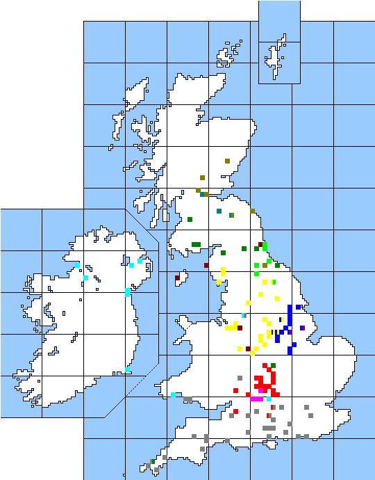 Folk Play Distribution Map: Millington's Textual Classes (2002)
