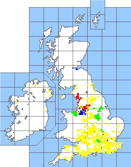 Folk Play Distribution Map: Modern Times of Appearance