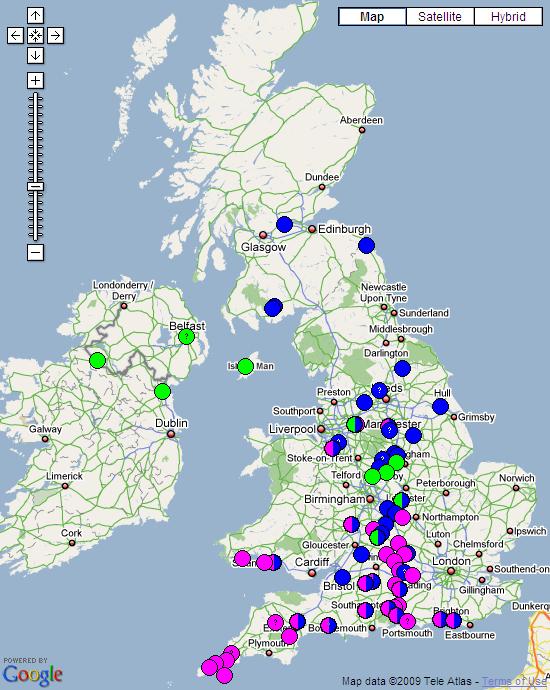 Folk Play Distribution Map: The Distribution of Slasher and the Turk