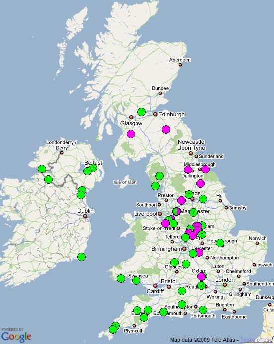 Folk Play Distribution Map: If you don't believe what/the words I say