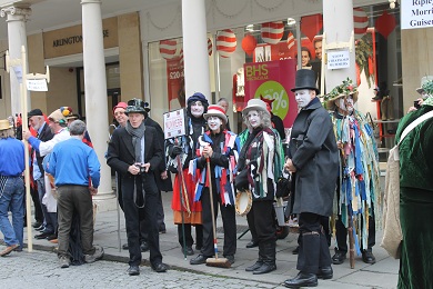 Procession Gathering: Stoney Stratford Mummers