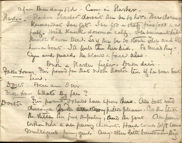 Drawing of Charney Bassett Mummers 1860