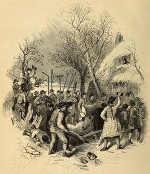 Thomas Miller's view of Plough Monday in 1849. Thomas Miller's view of Plough Monday in 1849.