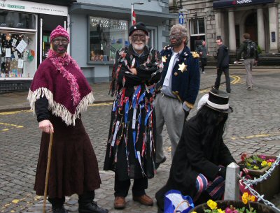 Furness Morris Men assemble to perform their Pace Egging play.