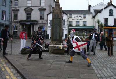 The Prince of Paradise fights Saint George