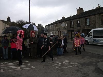 The Midgley Pace Eggers troop on. The Midgley Pace Eggers troop on.