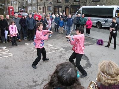 Hector (left) fights Saint George Hector (left) fights Saint George
