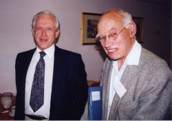 Christopher Cawte (left) and Norman Peacock, 2002
