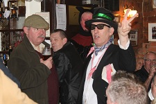 Calverton 2012, Is that the Farmer's Man watching the Doctor at the Woodlark, Lambley, Notts, or someone from the audience?