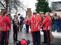 Redcar Sword Dancers at Greatham 2009.